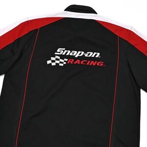 Snap On Tools‎ Racing Embroidered Button Up Shirt Mens Large S/S Mechanic
